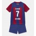 Barcelona Ferran Torres #7 Babykleding Thuisshirt Kinderen 2023-24 Korte Mouwen (+ korte broeken)